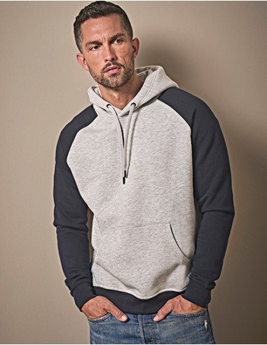 T-5432-Two-Tone Hooded Sweatshirt